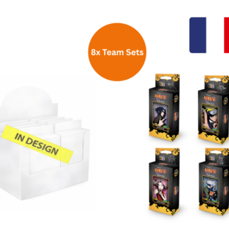 Naruto TCG: Team Set 2nd Edition (8 pcs) display French